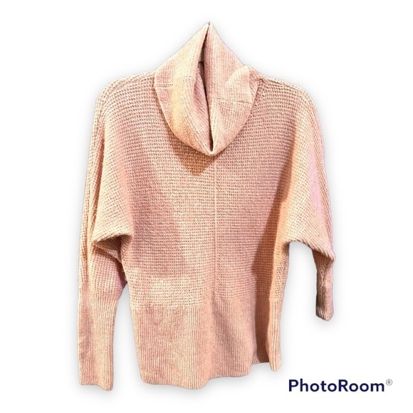 🌐 EXPRESS COWL NECK BATWING small loose knot soft sweater - Picture 1 of 1